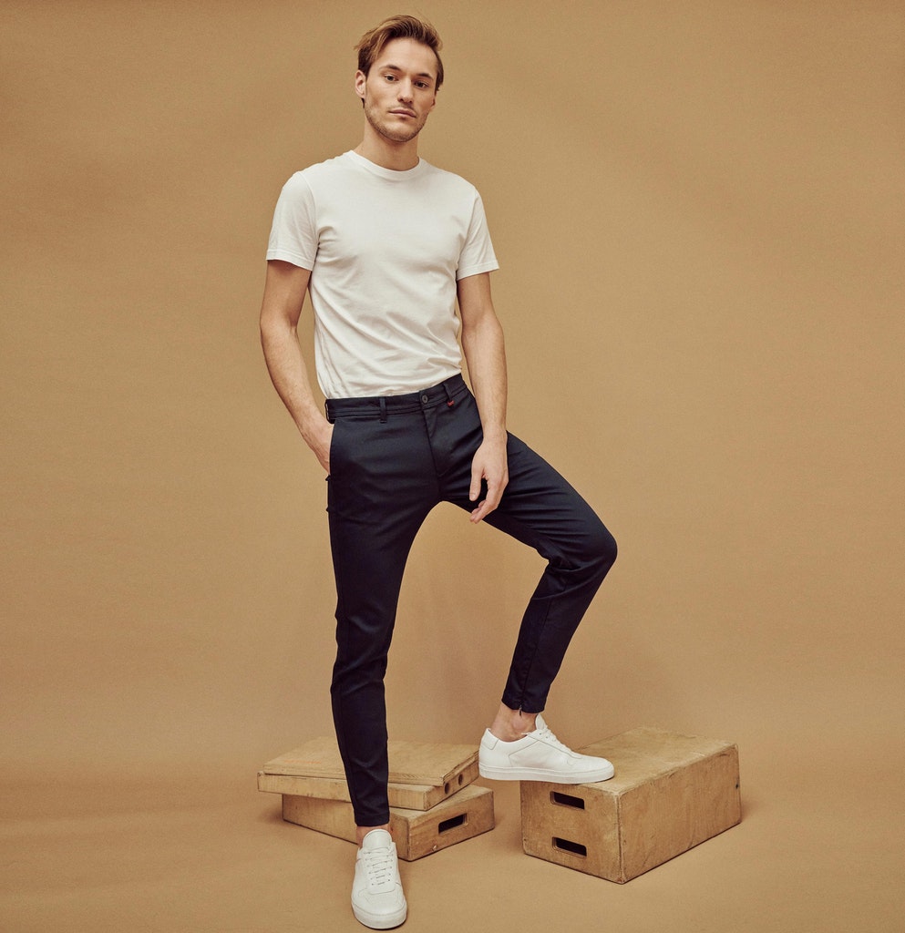 Mac Herren Hosen  Nautic Blue