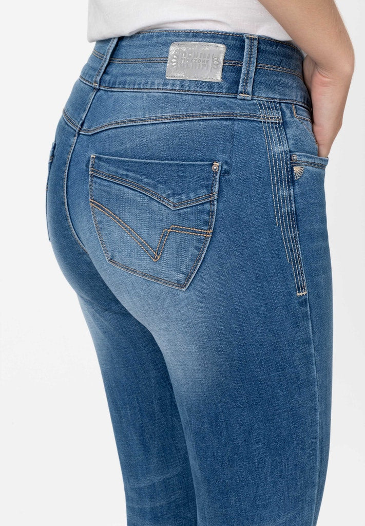 Timezone Damen Jeans Smurf Blue