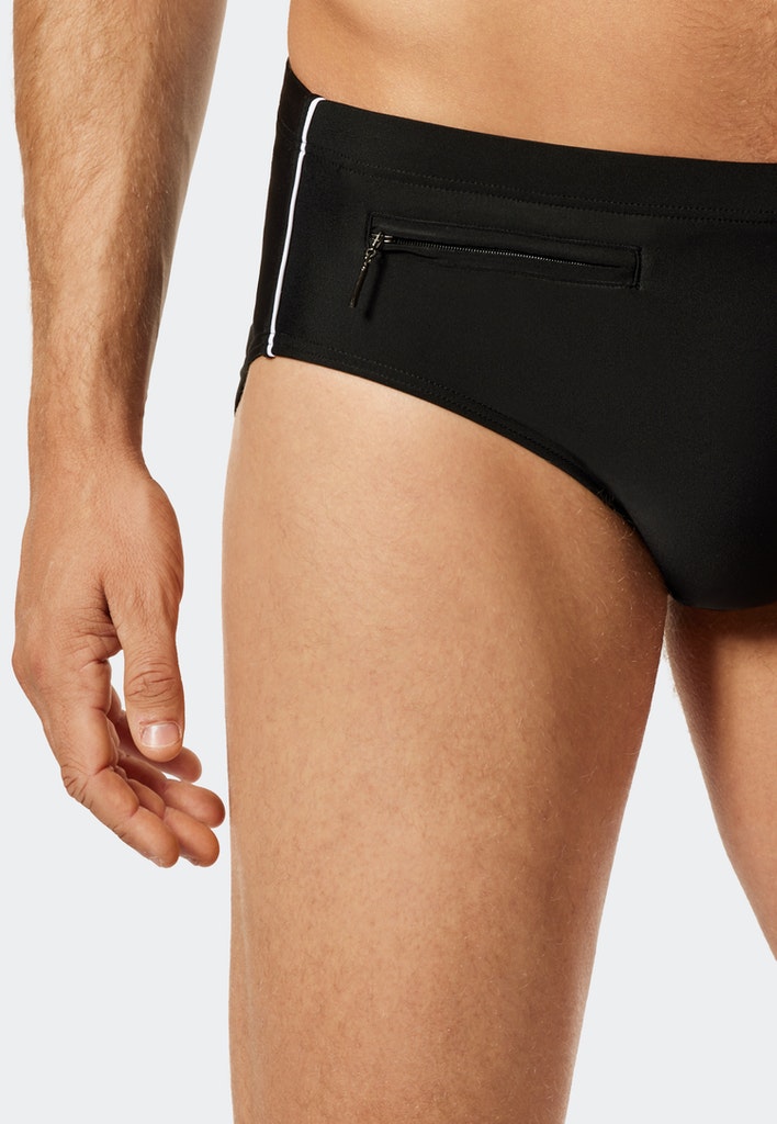 Schiesser Badehose Schwarz