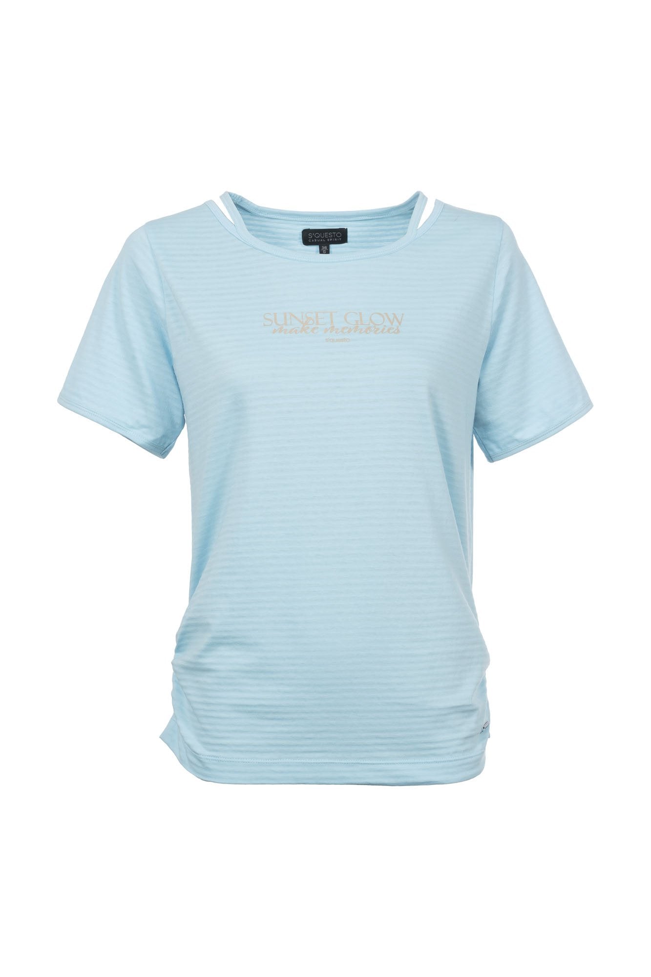Soquesto Damen T-Shirts Türkis Hell