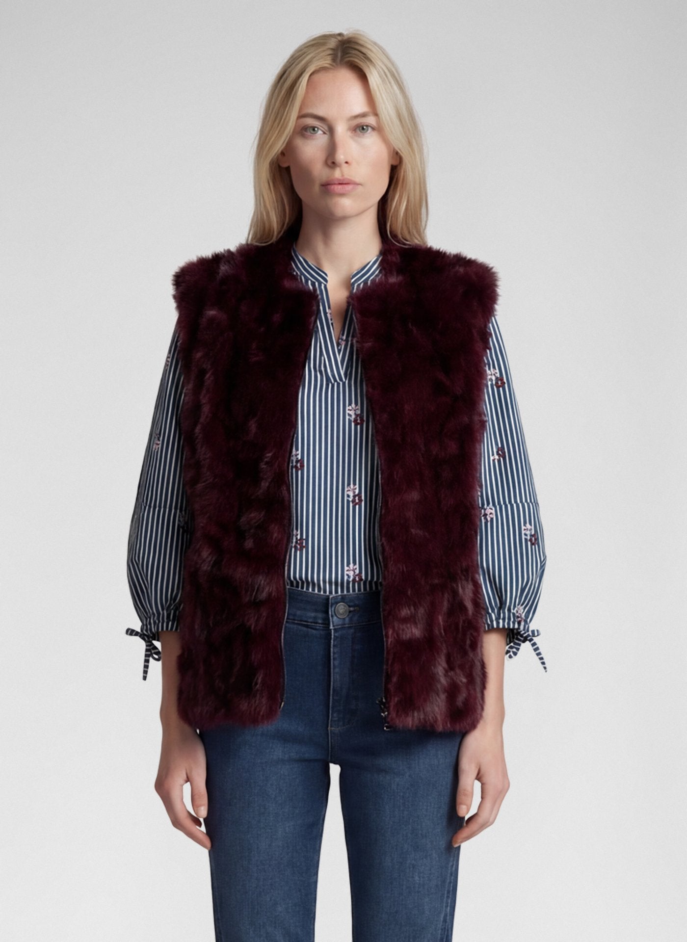 Rabe Damen Indoorwesten Merlot