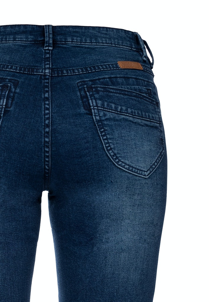 Soquesto Damen Hosen Indigo Hell