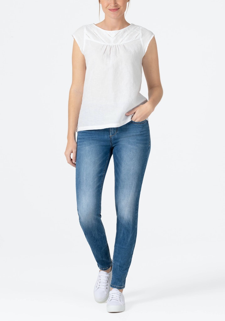 Timezone Damen Jeans Smurf Blue