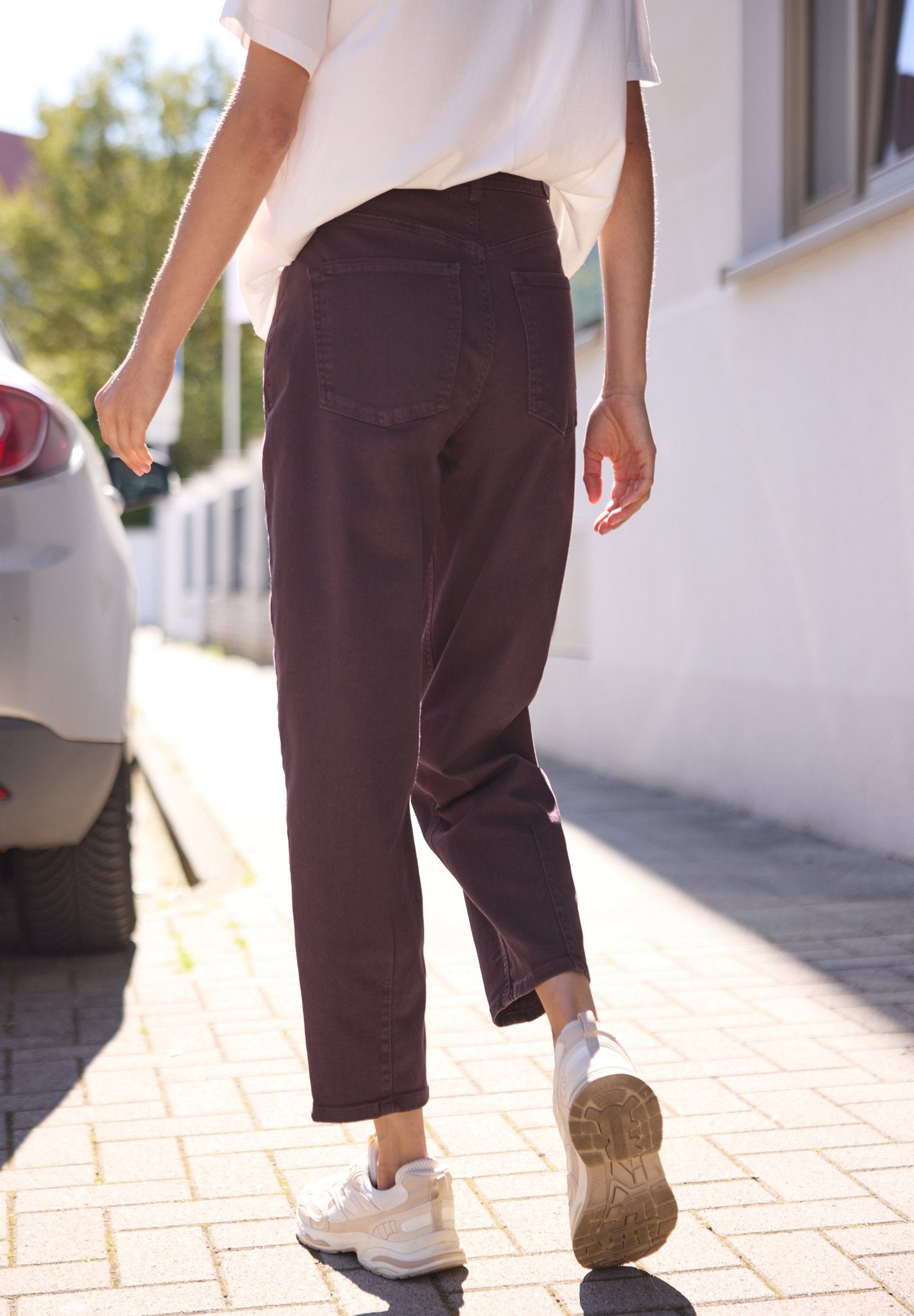 Street One Studio Damen Hosen Burgundi
