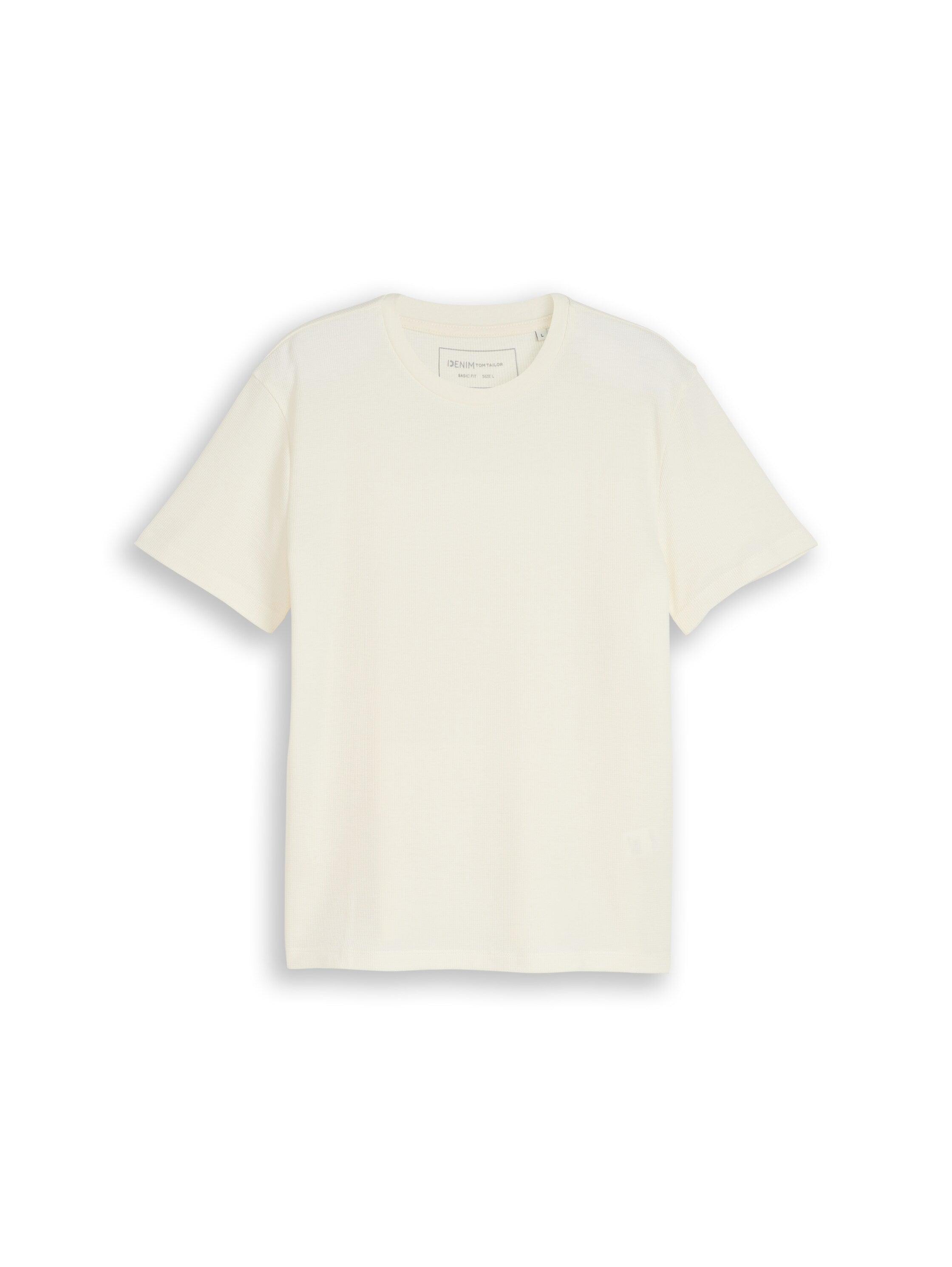 Tom Tailor denim Herren T-Shirts kurz Wool White
