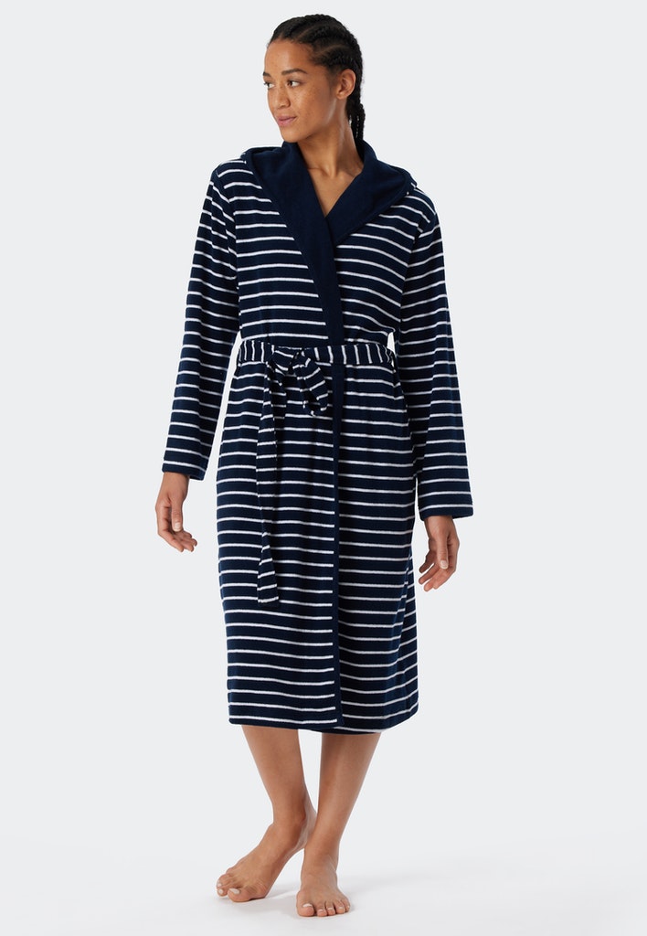 Schiesser Bademantel Navy