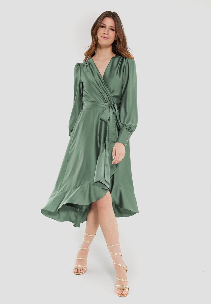 Swing Damen Kleider Moss Green