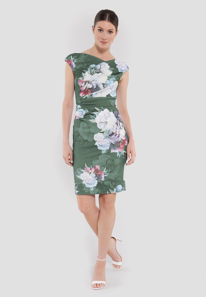 Swing Damen Kleider Moss Green
