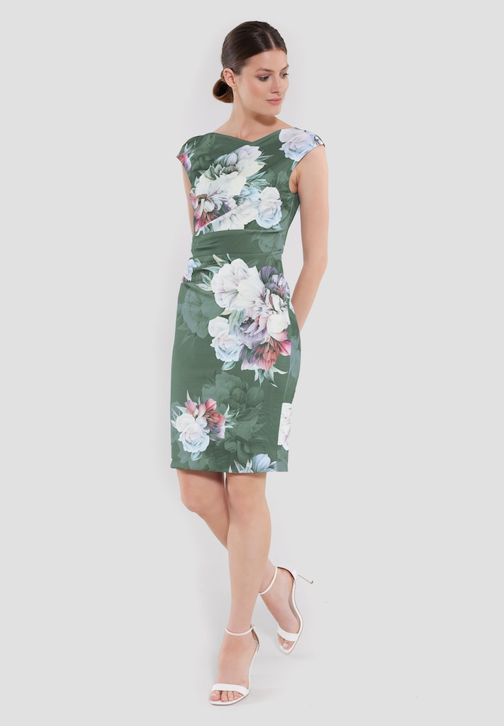 Swing Damen Kleider Moss Green