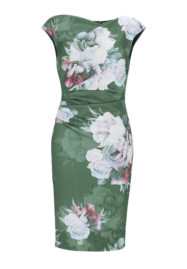 Swing Damen Kleider Moss Green
