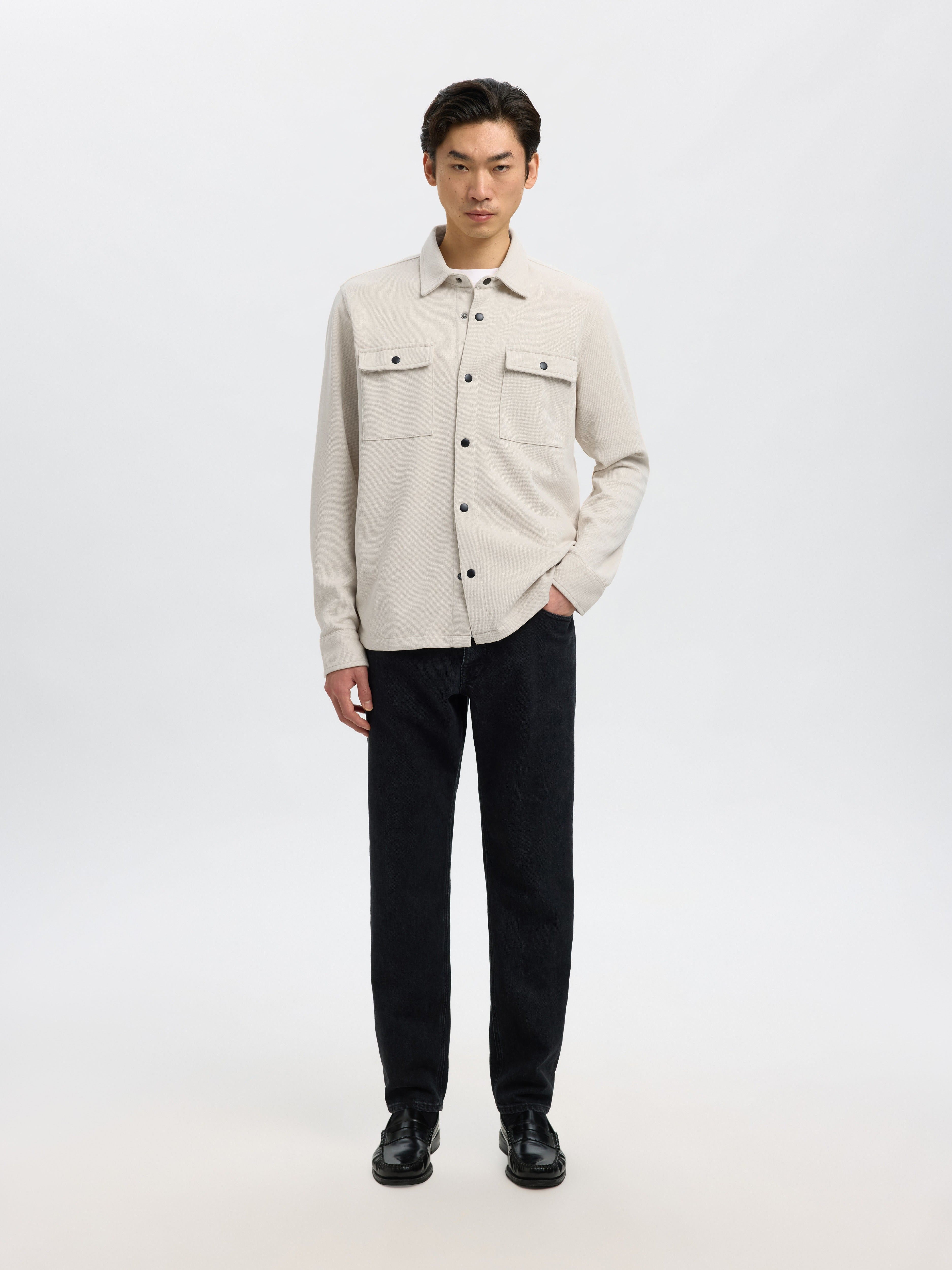 Selected homme Herren Sweatshirts Oatmeal