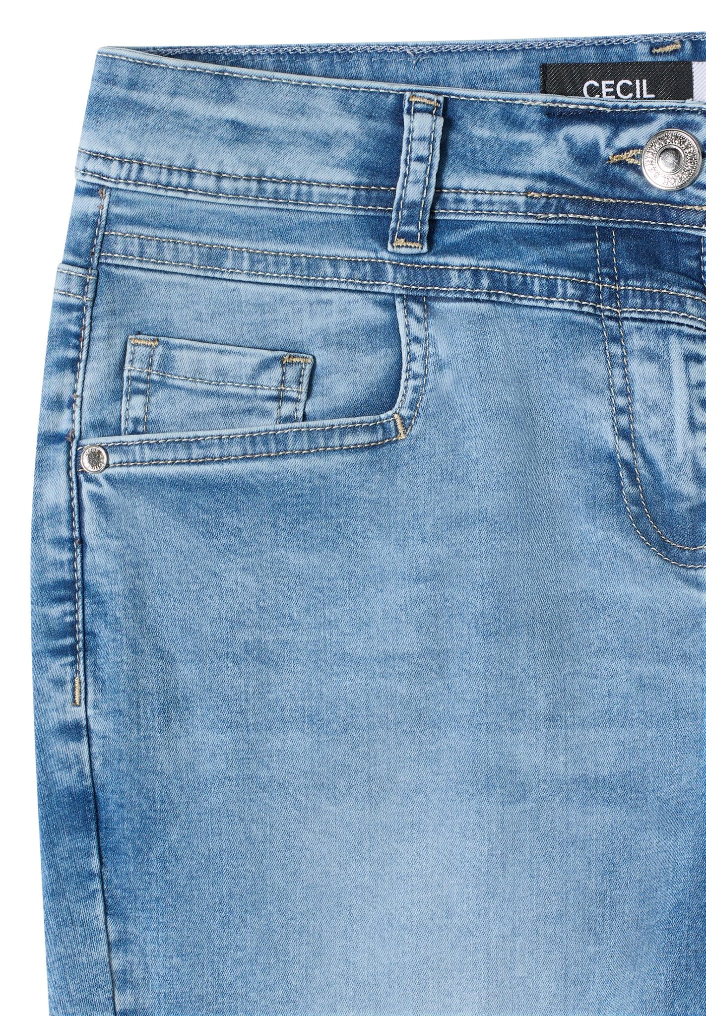 Cecil Damen Hosen Light Blu