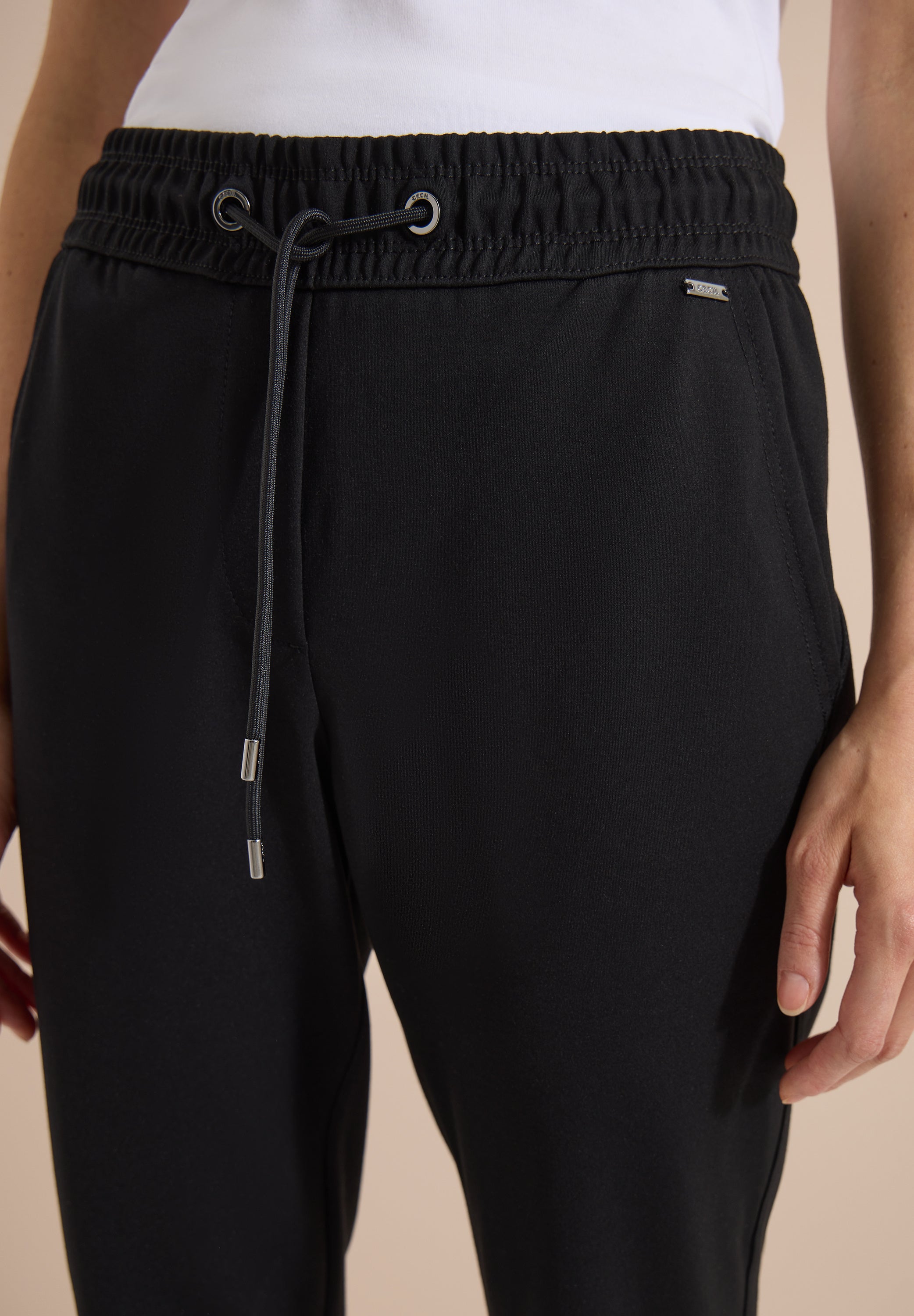 Cecil Damen Hosen Black