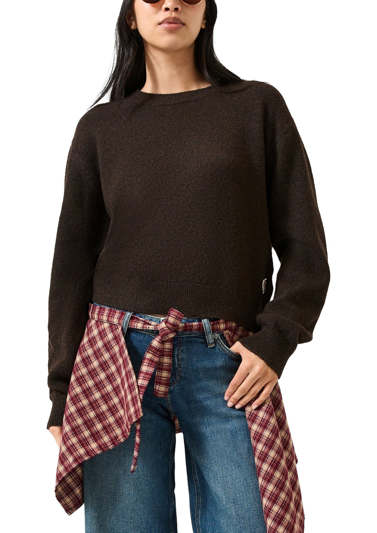 QS by S.Oliver Damen Pullover W Brown