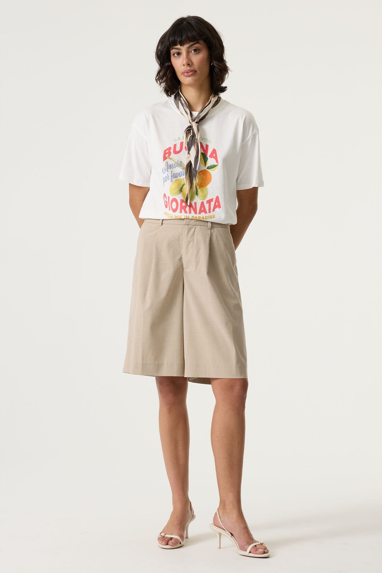 Garcia Damen T-Shirts Off White