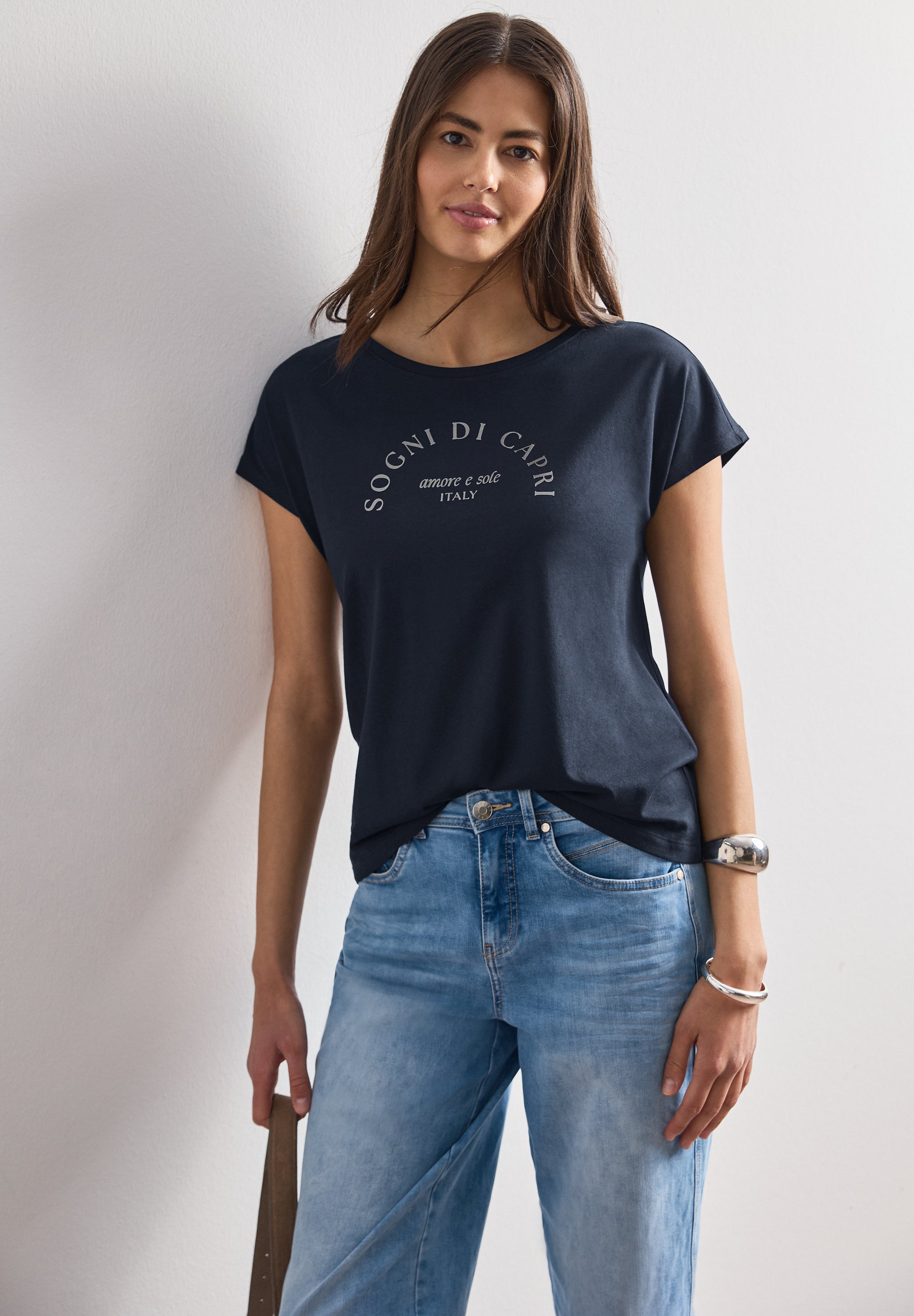 Street One Damen T-Shirts Deep Blue