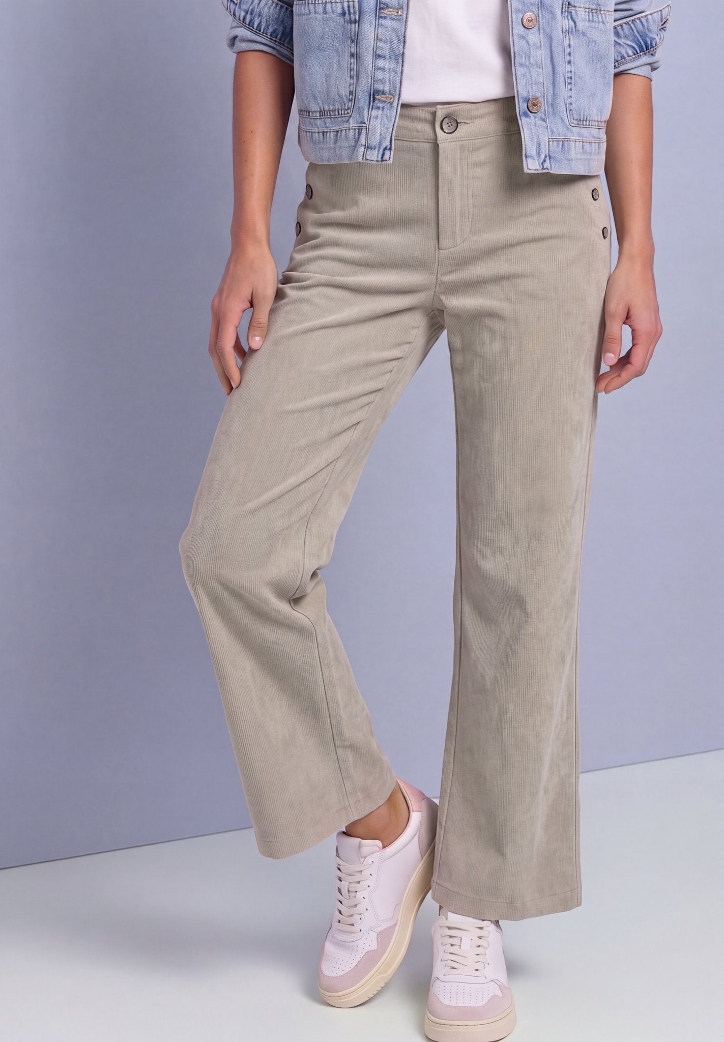 Street One Damen Hosen Fading Sa