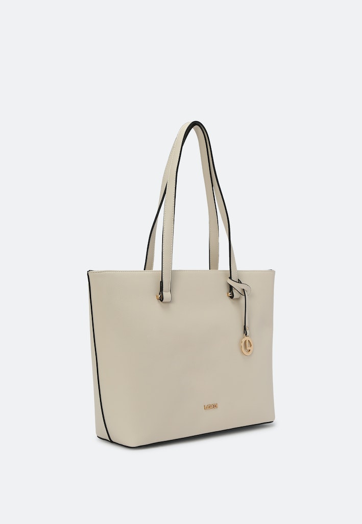 L.Credi Handtasche Creme