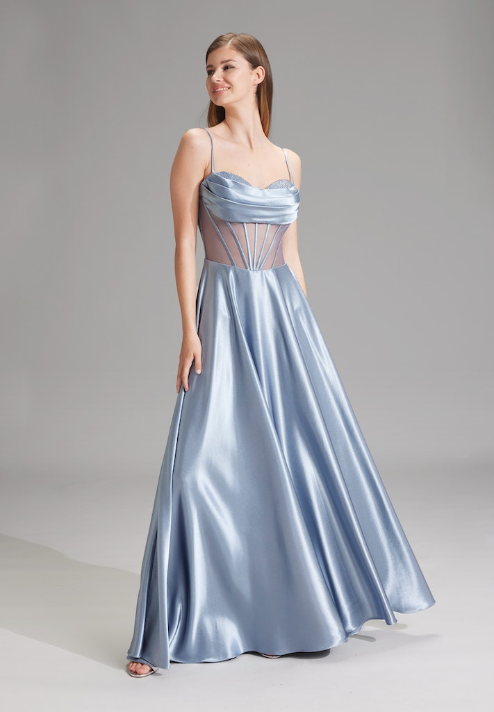 Swing Damen Kleider Sky Blue