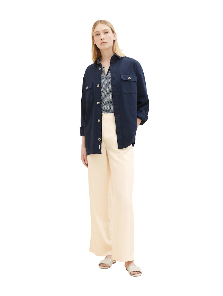 Tom Tailor Damen T-Shirts Navy Geometrica