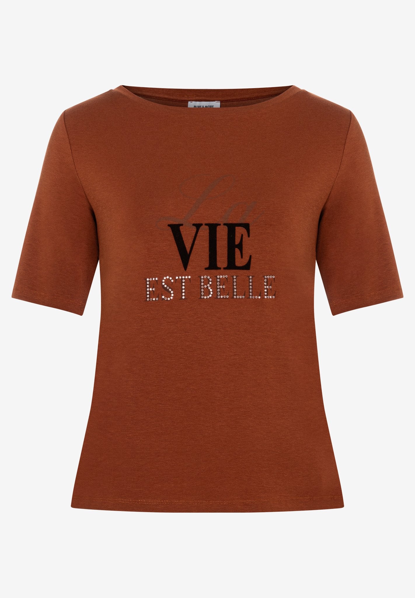 More & More Damen T-Shirts Cinnamon