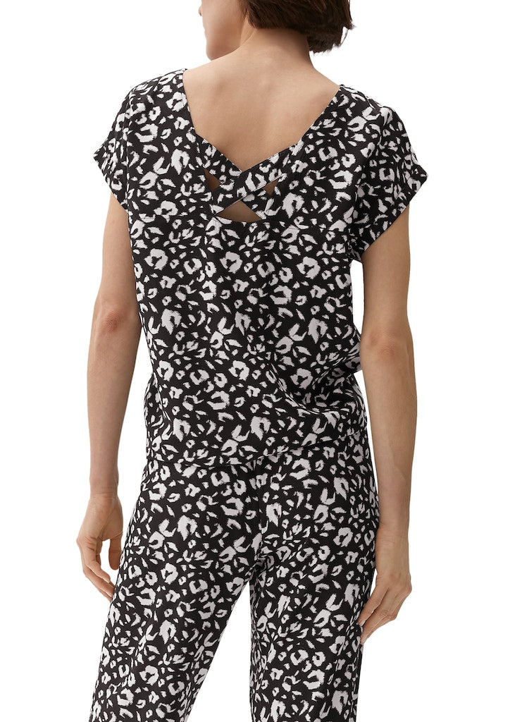 S. Oliver red Damen Blusen Grey/Black