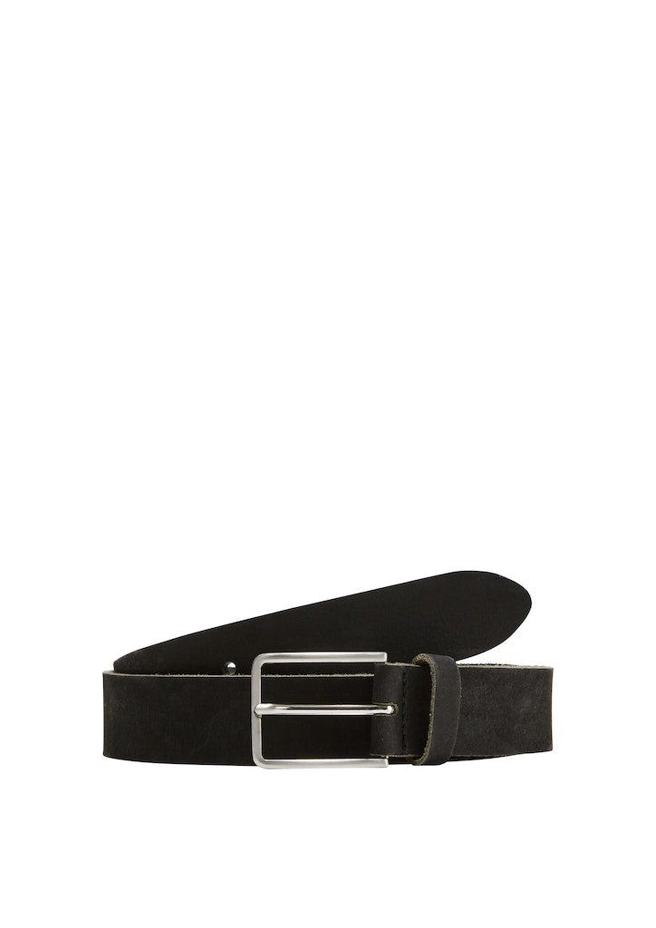 S. Oliver red Herren Gürtel Grey/Black