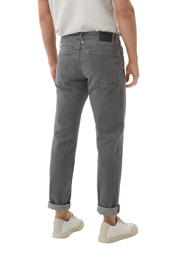 S. Oliver red Herren Jeans Grey/Black