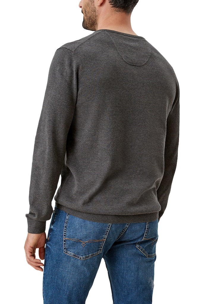 S. Oliver red Herren Pullover Black Mela