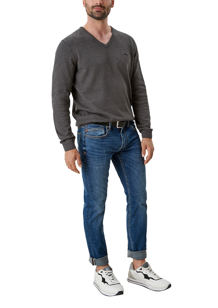 S. Oliver red Herren Pullover Black Mela