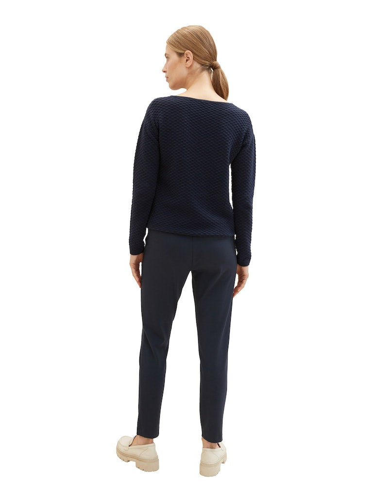 Tom Tailor Damen Hosen Real Navy Blue