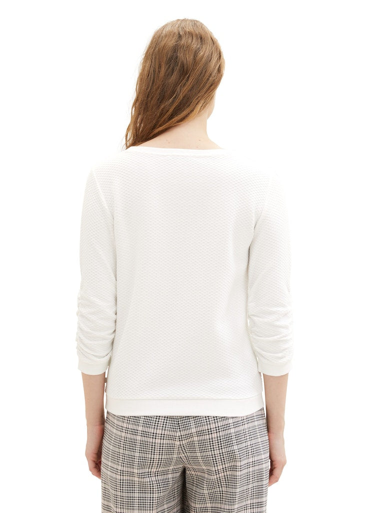 Tom Tailor denim Damen Sweatshirts Off White