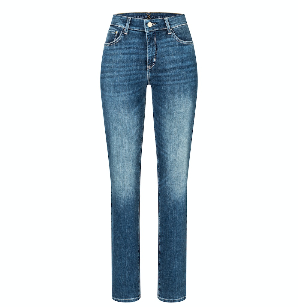 Mac Damen Jeans Medium Blue Bas