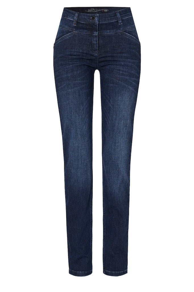 Toni Dress Damen Jeans Mid Blue Used