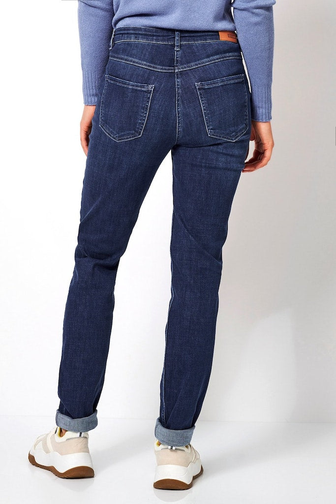 Toni Dress Damen Jeans Mid Blue Used