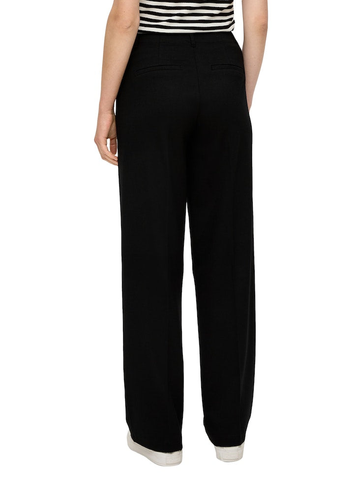 S. Oliver red Damen Hosen Grey/Black