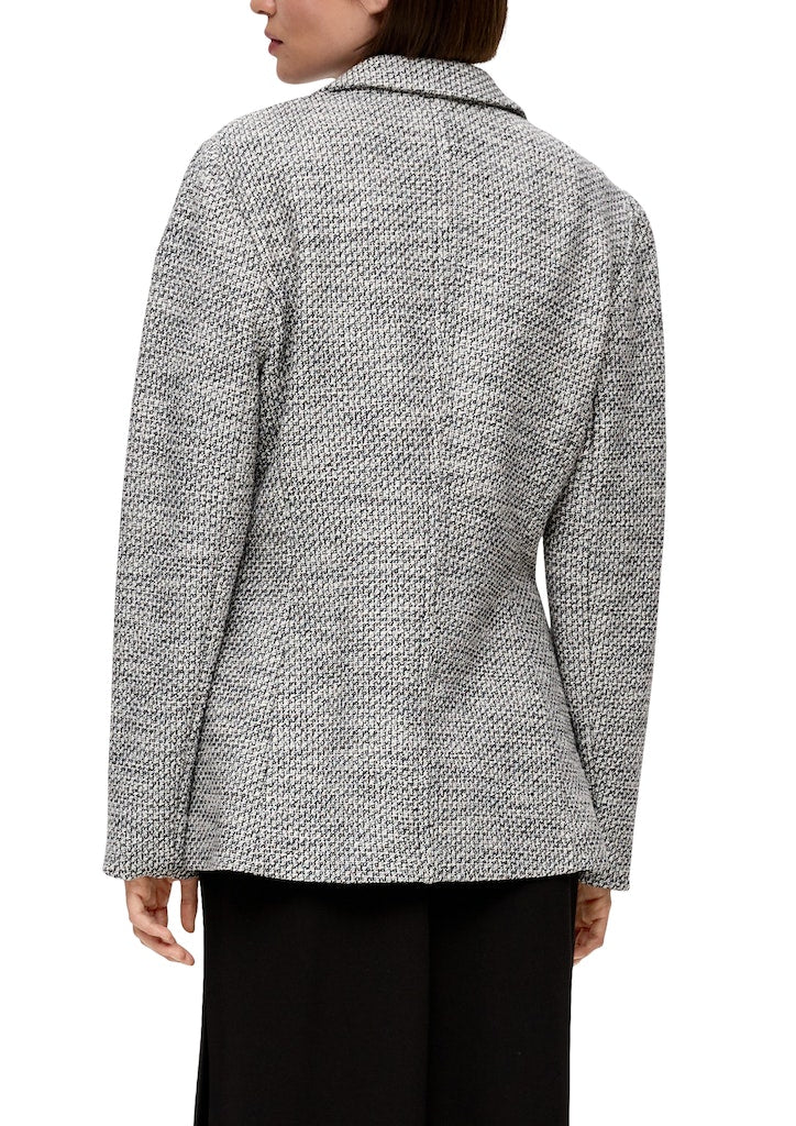 S. Oliver black Damen Blazer Grey/Black