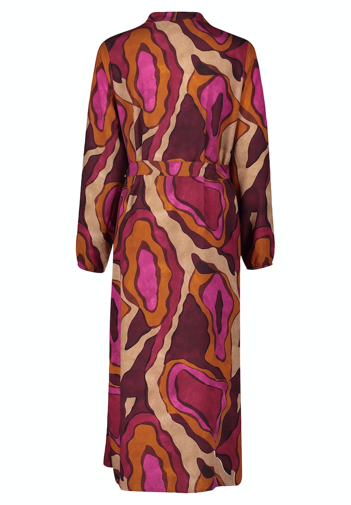 Cartoon Damen Kleider Purple-Beige