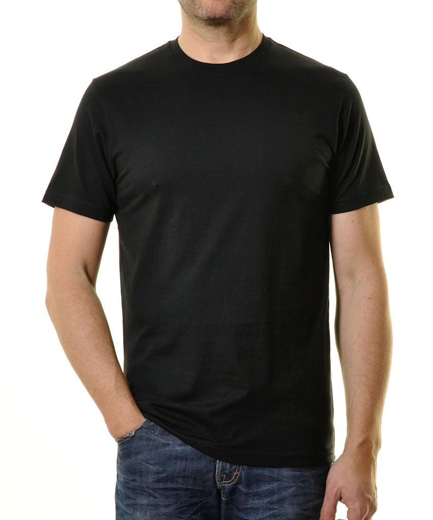 Ragman Herren T-Shirts kurz  Schwarz