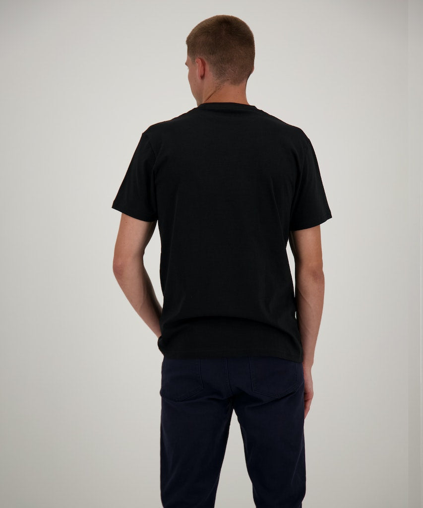 Ragman Herren T-Shirts kurz  Schwarz