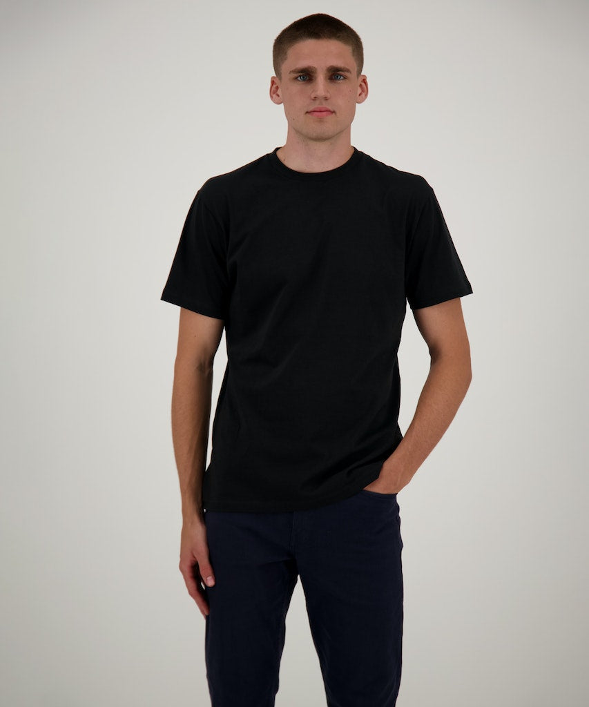 Ragman Herren T-Shirts kurz  Schwarz