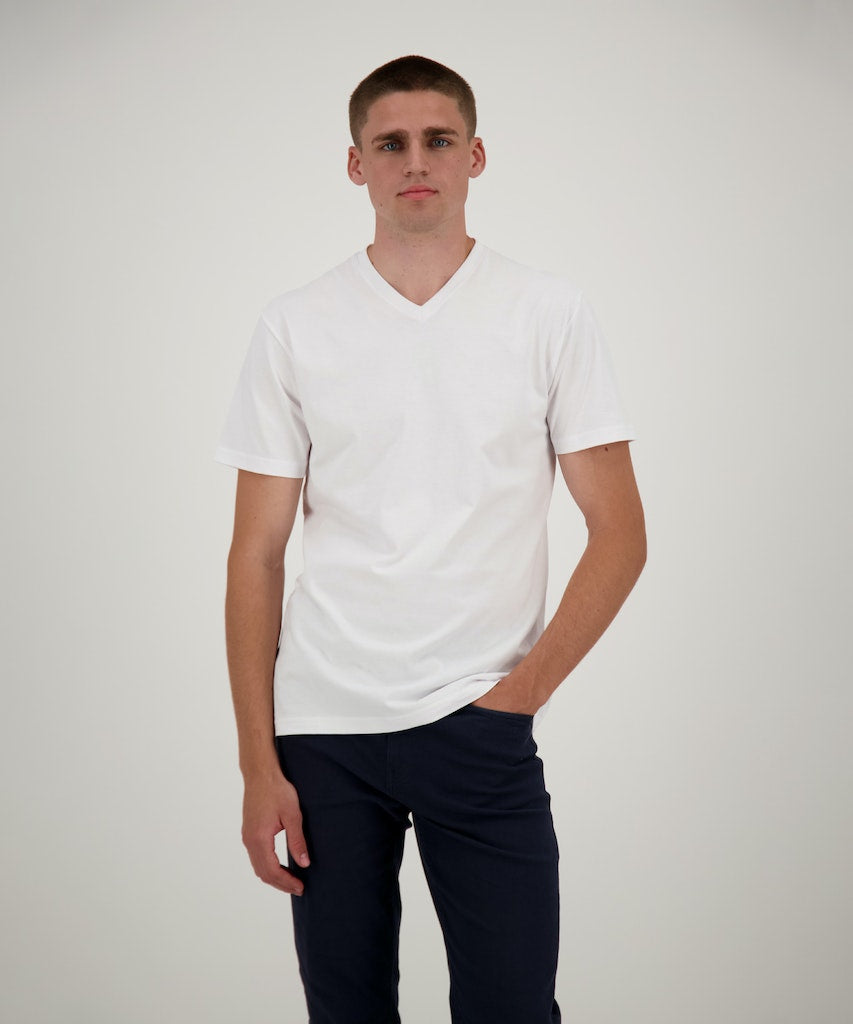 Ragman Herren T-Shirts kurz  Weiss