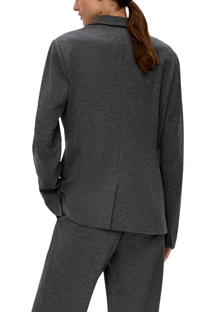 S. Oliver black Damen Blazer Grey/Black