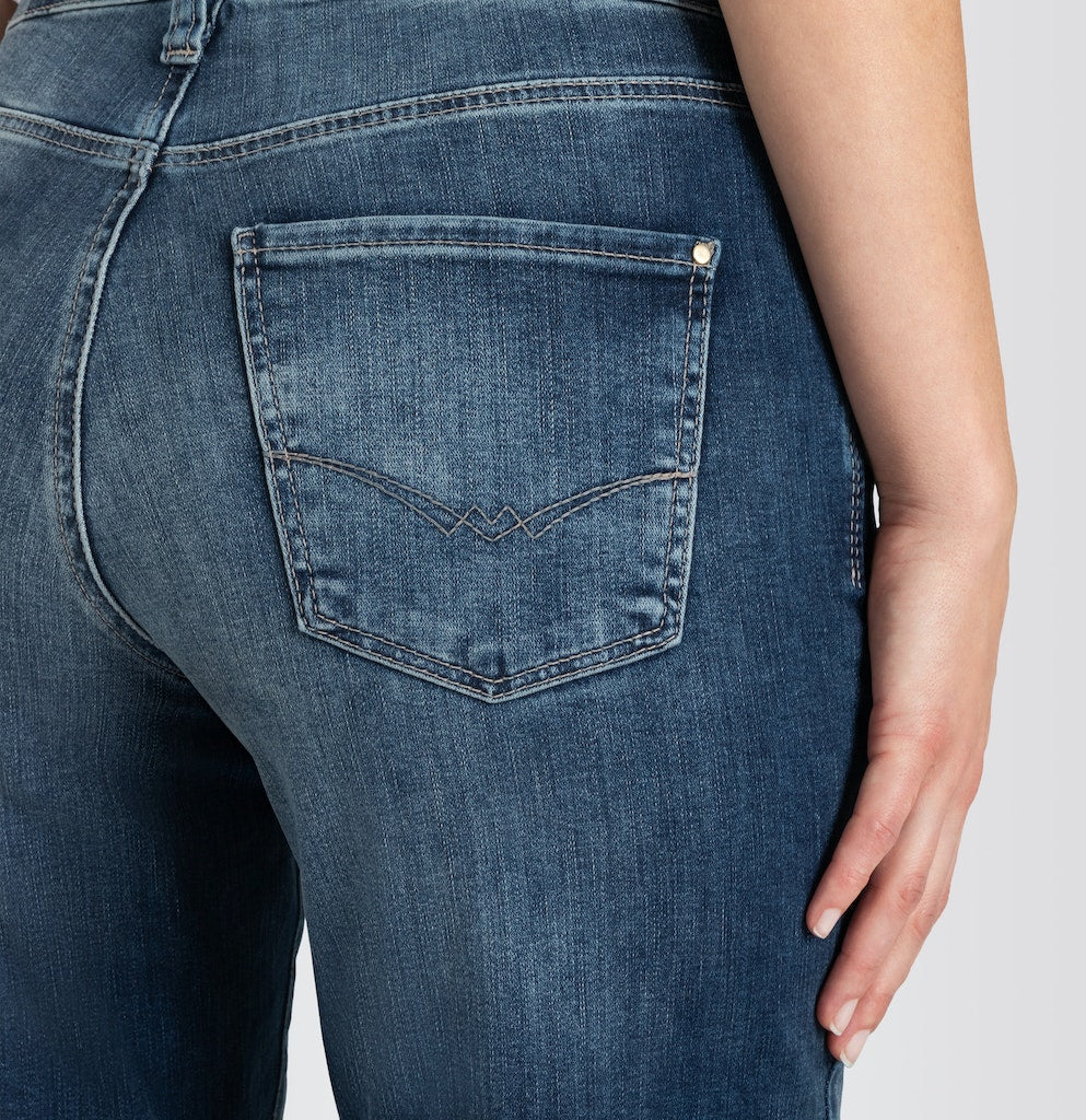 Mac Damen Jeans Medium Blue Bas