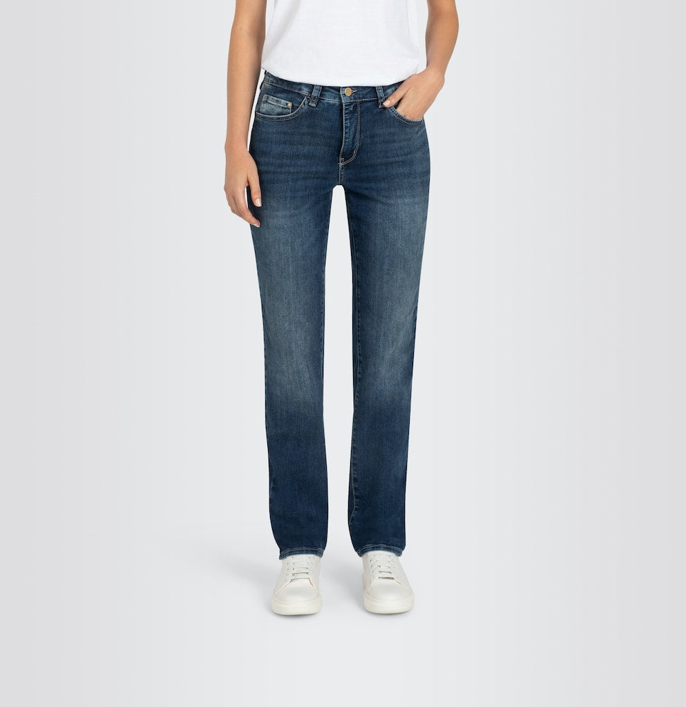 Mac Damen Jeans Medium Blue Bas