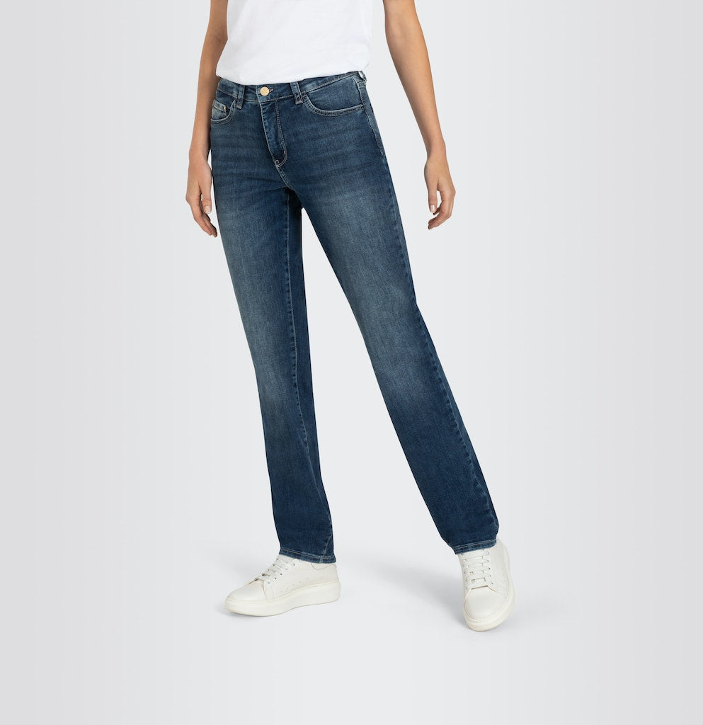 Mac Damen Jeans Medium Blue Bas