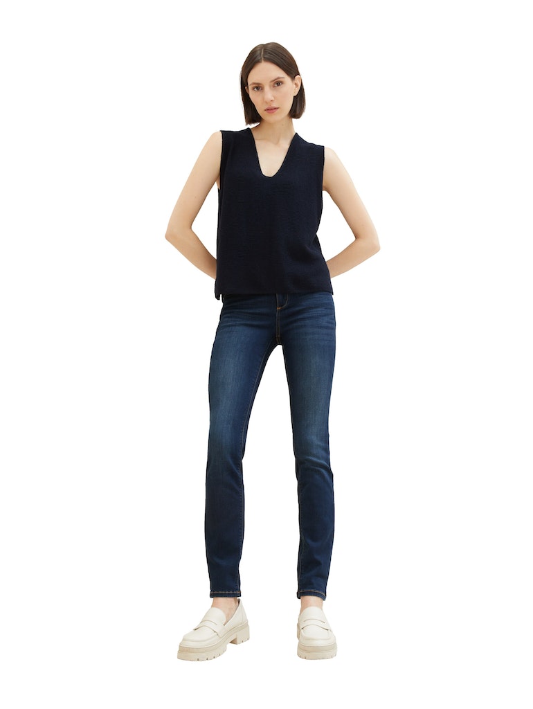Tom Tailor Damen Jeans Dark Stone Wash