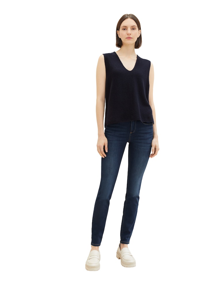 Tom Tailor Damen Jeans Dark Stone Wash
