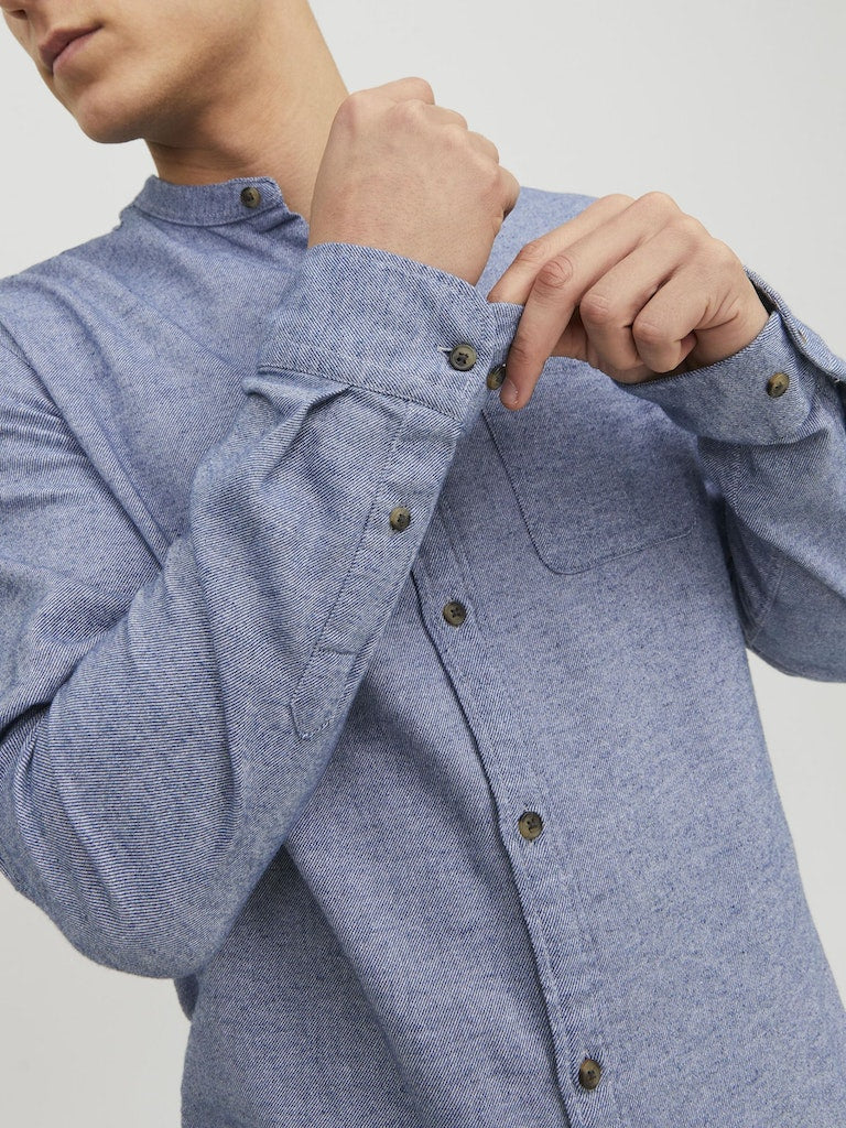 Jack & Jones Herren Hemden lang Faded Denim