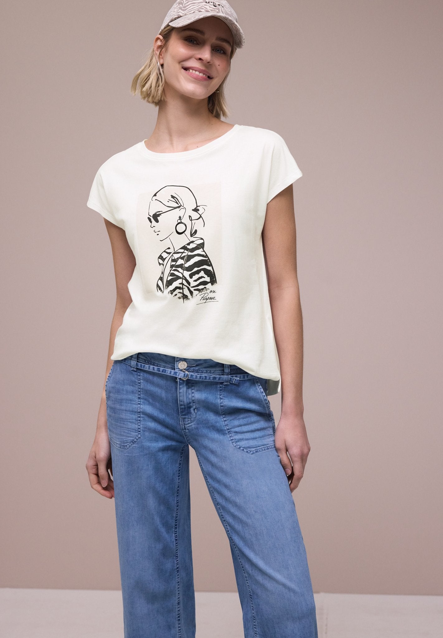 Street One Damen T-Shirts Off White